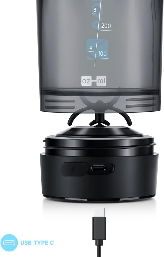 Detalle de VOLTRX Gallium 24oz electric shaker bottle