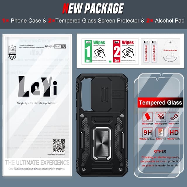 Detalle de LeYi S25 Plus case with 360 protection