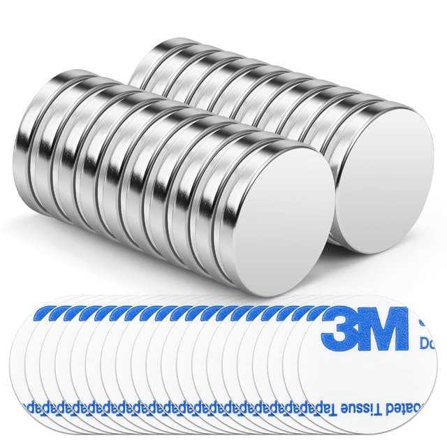 Detalle de Wukong lot de 20 aimants en néodyme ronds (20 mm) pour frigo