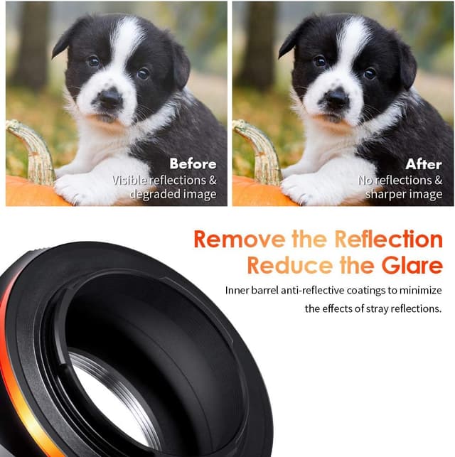 Detalle de K&F Concept M42 to Fujifilm X manual lens mount adapter (matting varnish design)