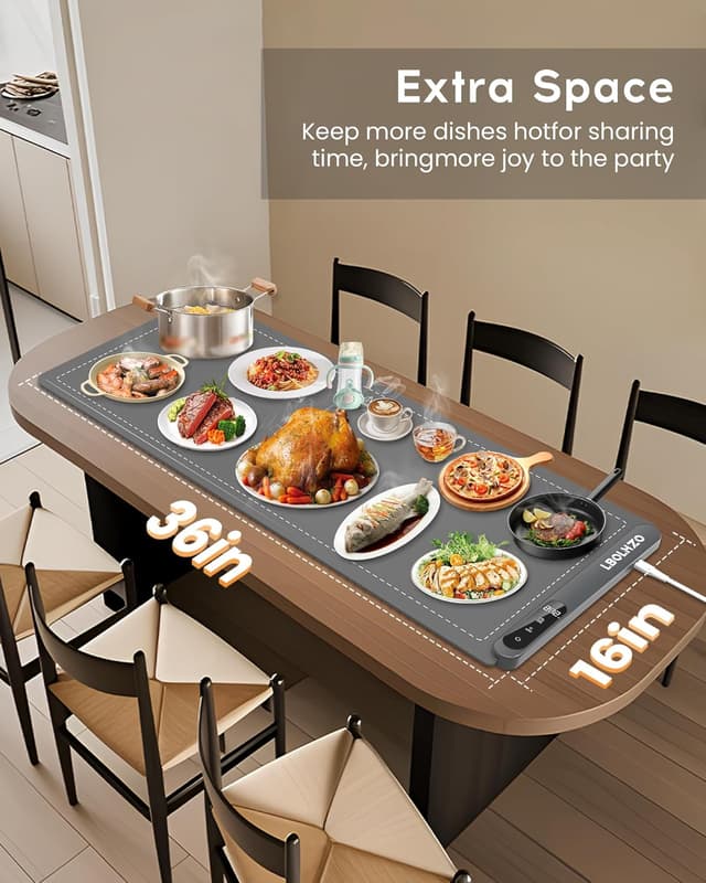 Thumbnail 4 de LBOLHZO Warming Mat 36x16 🍽️