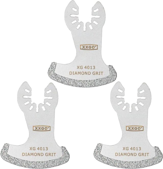 Detalle de XXGO XG3001SU 3-piece grout removal blades for multitool ðŸ›