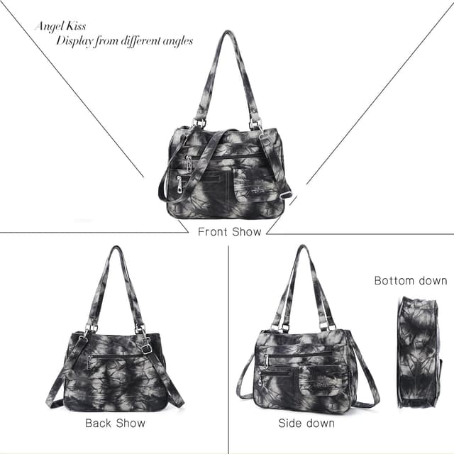 Thumbnail 3 de Angel Kiss Ledertasche Damenhandtasche 33cm