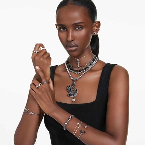 Thumbnail 5 de Swarovski Brazalete Swan cisne negro, baño oro rosa 💍