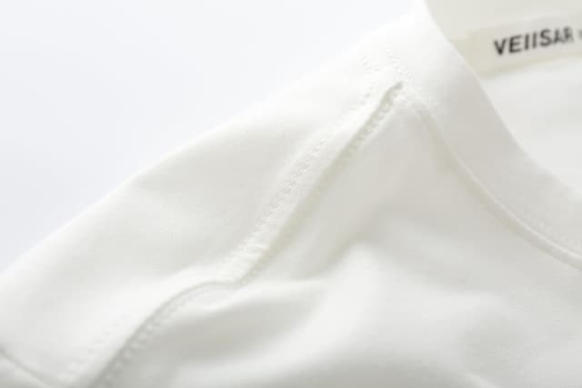 Detalle de VEIISAR Herren T-Shirt aus elastischer Baumwolle (190 g/m²) mit Rundhals – Basic in verschiedenen Größen