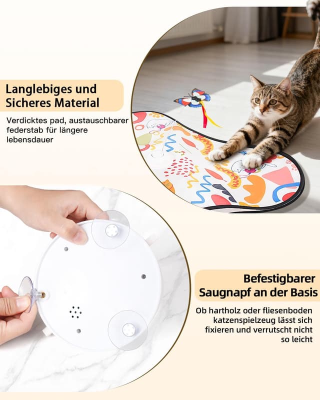 Detalle 2 de Wagxoey Interaktives Katzenspielzeug Wiederaufladbar