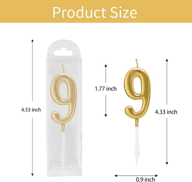 Thumbnail 2 de Bean Lieve velas numéricas 0–9