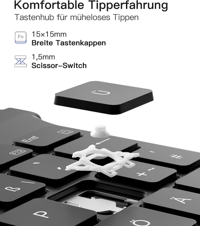 Thumbnail 4 de Inateck Hülle Tastatur Galaxy Tab A9 Plus 11 Zoll