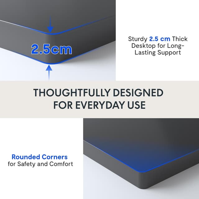 Detalle de FLEXISPOT scrivania regolabile in altezza a 2 motori 180x80 cm con piano unico e memoria