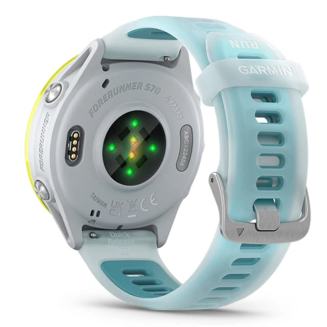 Detalle de Garmin Forerunner 570 47 mm blanco/amarillo smartwatch unisex para running (reacondicionado casi a estrenar)