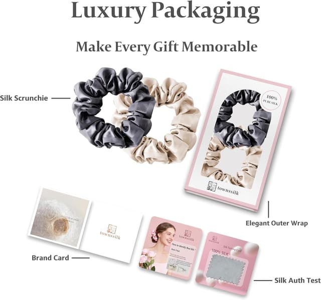 Thumbnail 5 de townssilk Seta Scrunchie 22 Momme 🎀