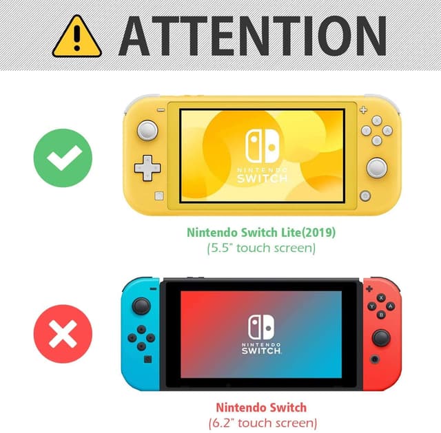 Detalle de ProCase Hülle für Nintendo Switch Lite 2019 – klares TPU Clear Case