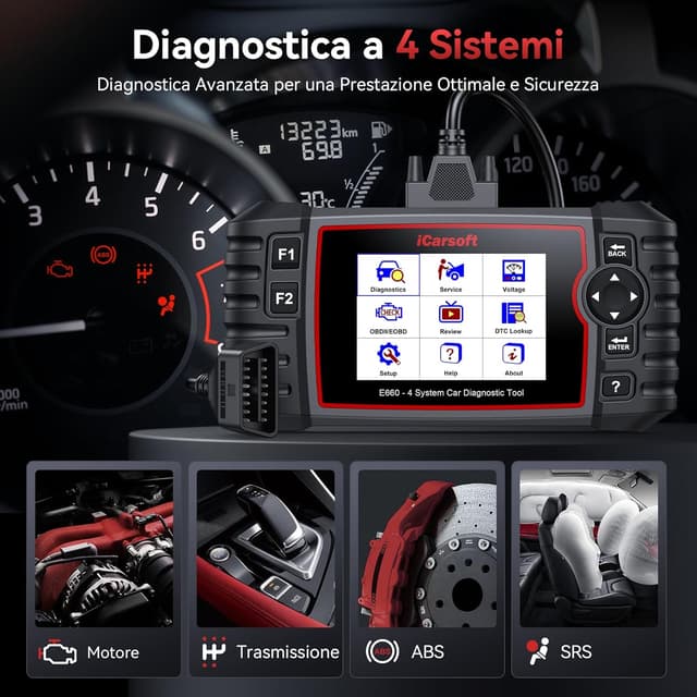 Thumbnail 1 de iCarsoft E660 Diagnostica OBD2 auto 📟