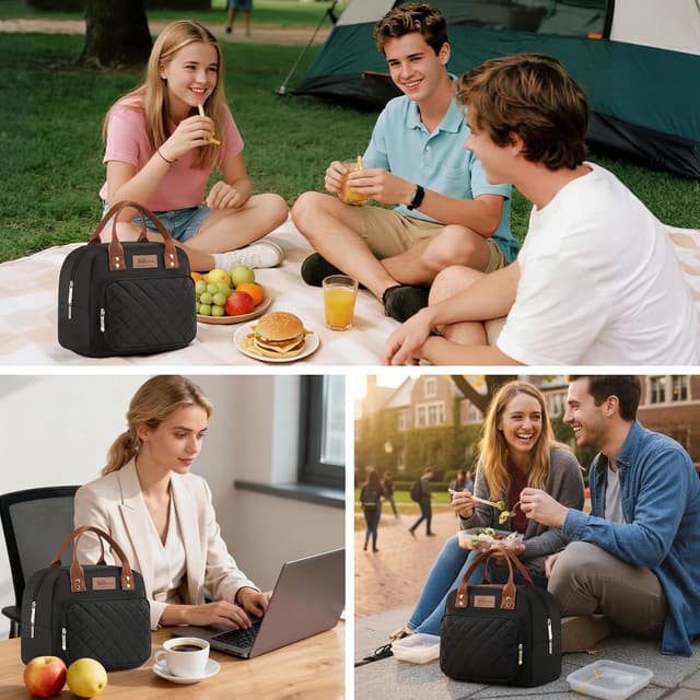 Detalle de HOMESPON insulated lunch bag, 27 x 21 x 15 cm