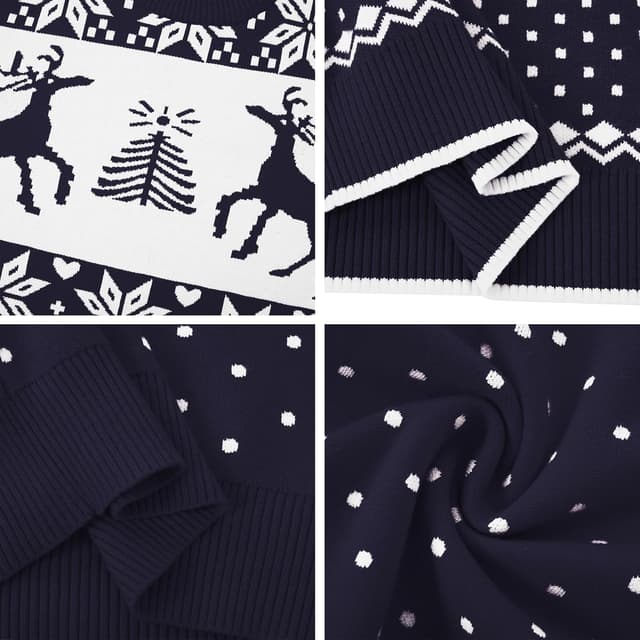 Thumbnail 3 de Uniexcosm Christmas Jumper Dress knitted jumper dress 🎽