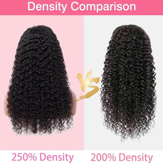 Detalle de Silinli 30 Inch 250% Density 13x6 Deep Wave HD Lace Front Human Hair Wig