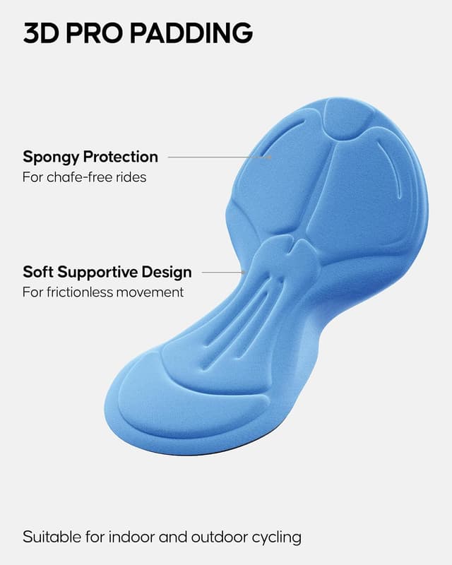 Detalle 2 de Danish Endurance men’s cycling shorts with 3D padding and reflective details