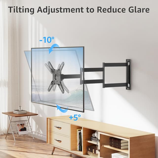 Detalle 2 de MOUNTUP 550mm TV-Wandhalterung mit 180° Drehung