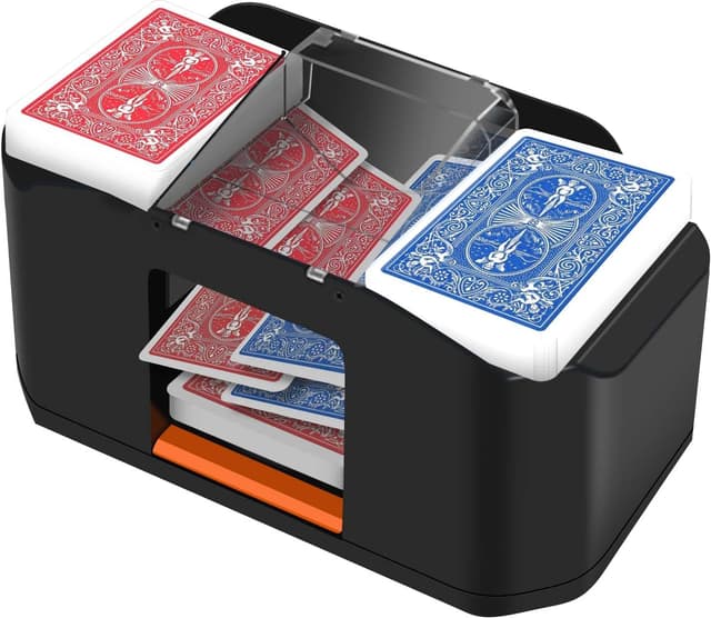 Detalle de QUICARD automatischer Kartenmischer mit leiserem Motor und 2.000-mAh-Akku