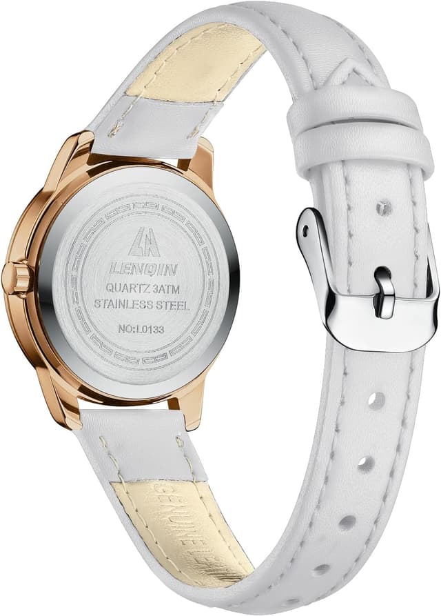 Detalle 2 de LN LENQIN Ladies Analog Quartz Watch with Leather Strap (Waterproof, 3 ATM)