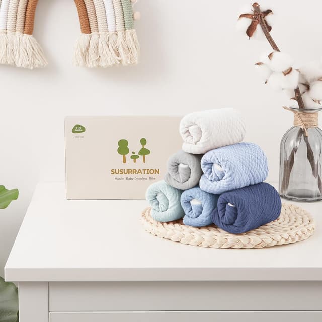 Detalle 2 de Susurration Baby Dreieckstuch Lätzchen mit 2 Druckknöpfen