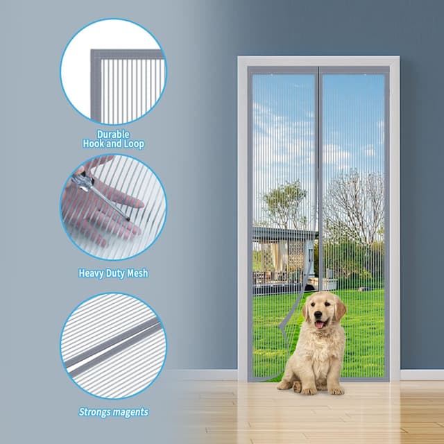 Thumbnail 1 de RnCop Magnetic Screen Door fits 90×210cm