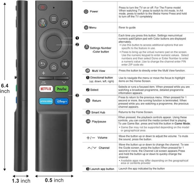 Thumbnail 6 de Universal Remote for Samsung TVs 40ft
