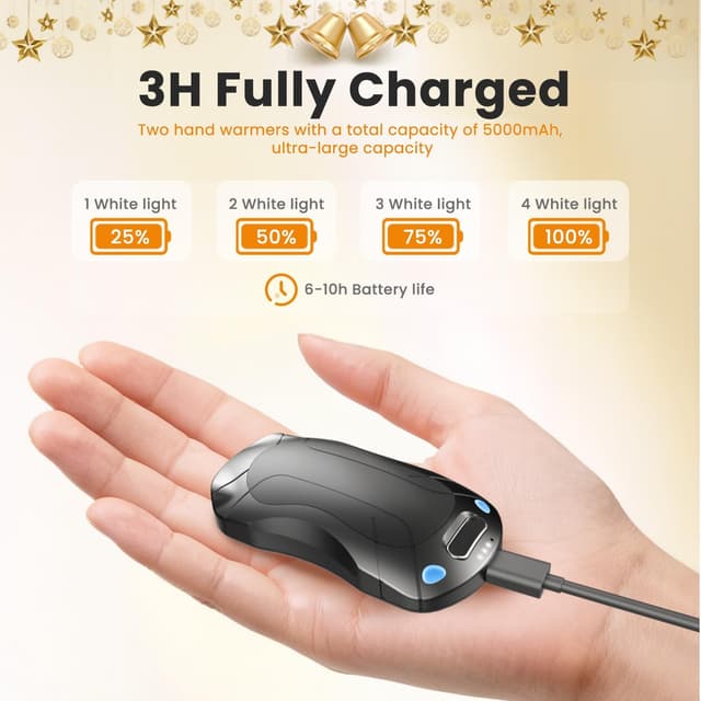 Thumbnail 6 de AIUNAOM Scaldamani elettrico ricaricabile 5000mAh