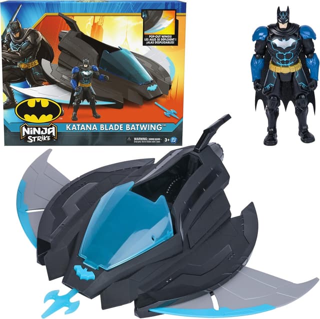Detalle de DC Comics Batman Ninja Strike Katana Blade Batwing with 6-inch Action Figure (Ages 3+)