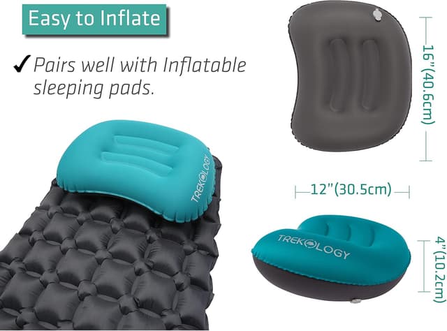 Thumbnail 4 de Ultralight Inflating Travel Pillow for Neck & Lumbar Support ⛺