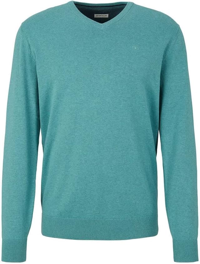 Thumbnail 6 de TOM TAILOR Maglione basic da uomo con scollo a V