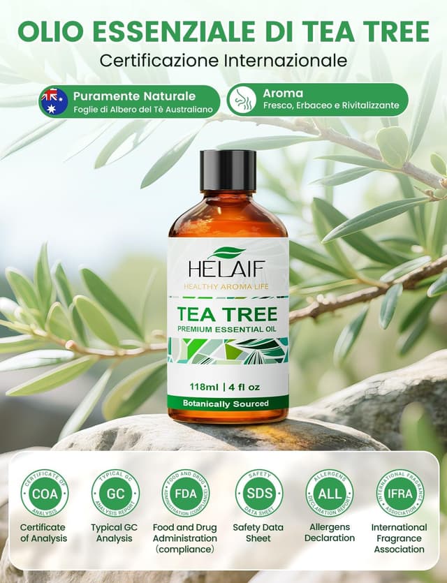 Detalle 2 de HEL AIF Tea Tree Olio 118 ml per la pelle