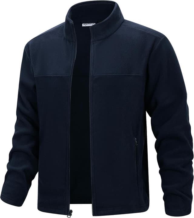 Detalle de 33,000ft Herren Fleecejacke leicht – Übergangsjacke Outdoor mit windschützenden Details