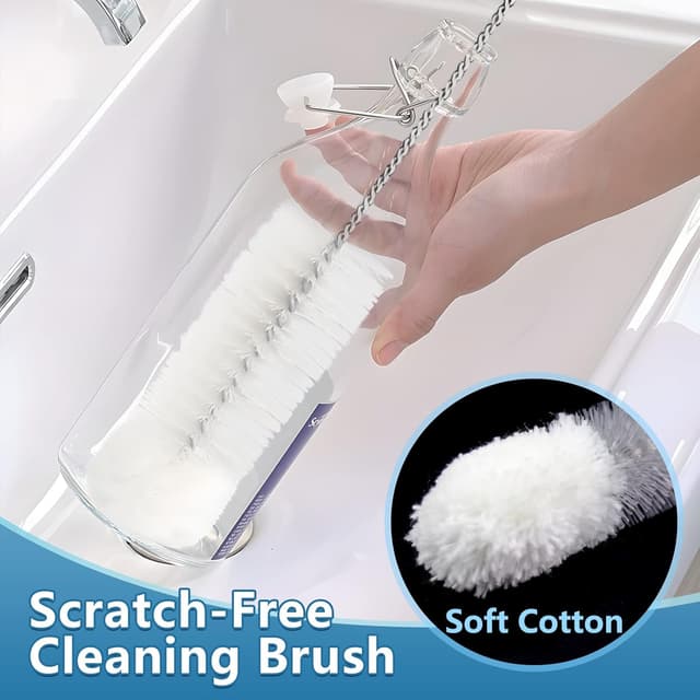 Detalle de YUNGMAX Long Bottle Cleaner Brush Set 7Pcs