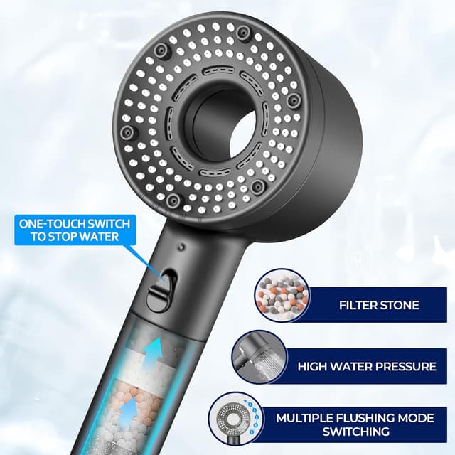 Detalle 1 de Blendura Hard Water Shower Head 5 modes
