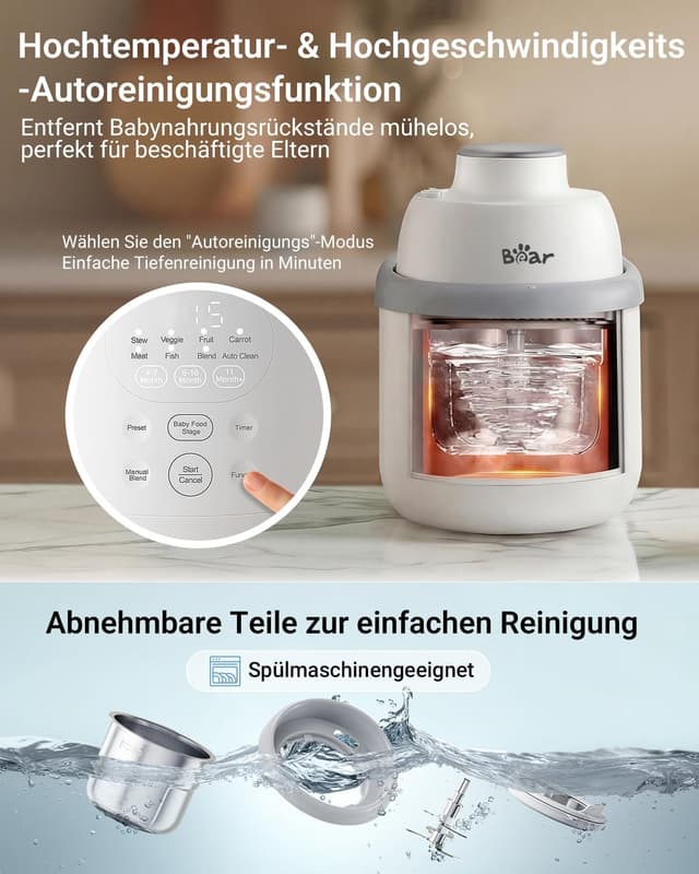 Thumbnail 6 de Bear Baby NutriEase AllStage Edelstahl AllStage Baby-Food Maker