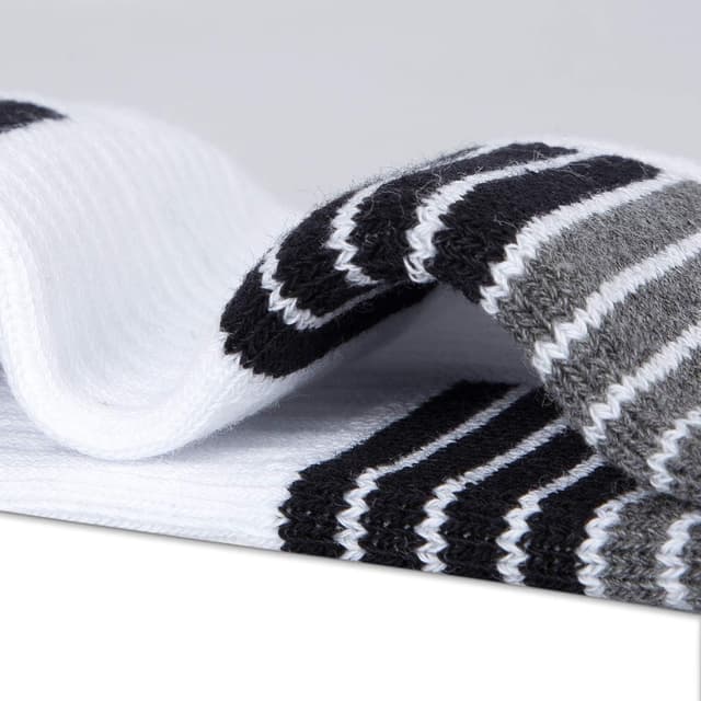 Detalle de Coskefy thick cushion thermal crew walking socks (6 pairs) with compression arch