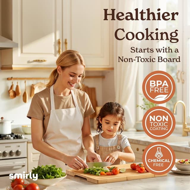 Thumbnail 5 de SMIRLY Bamboo Cutting Board Set with Holder