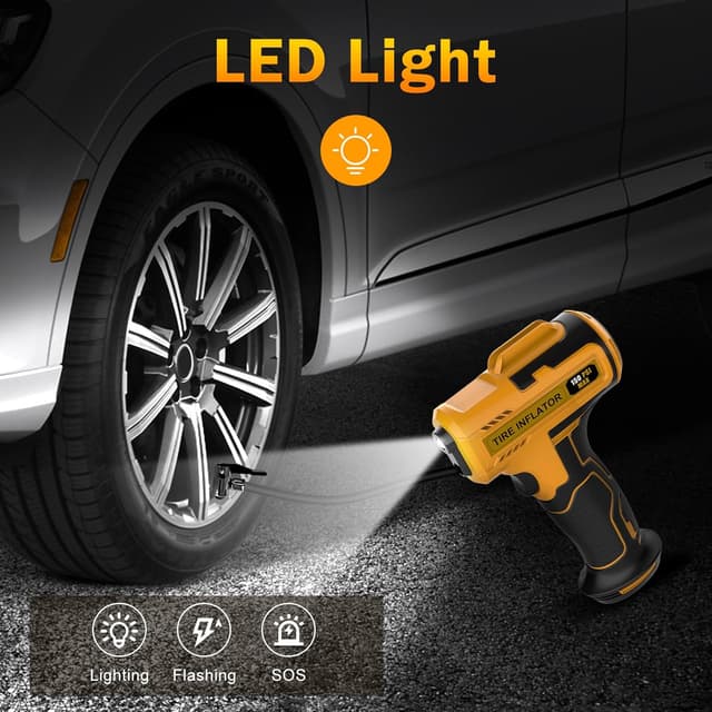 Thumbnail 4 de Hjh Car Tyre Inflator 150 PSI cordless pump