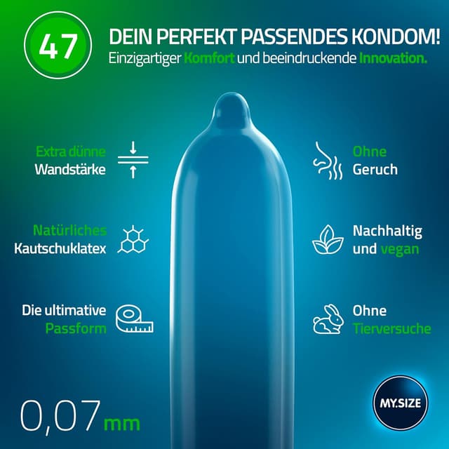 Detalle de MY.SIZE Classic Kondome Größe 1 80 Stück