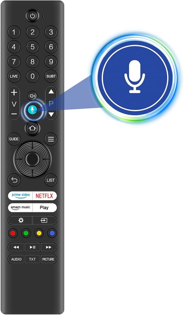 Detalle de VINABTY Replacement Voice Remote for select Toshiba/Finlux Ultra 4K LED TVs (IR, pairing required)