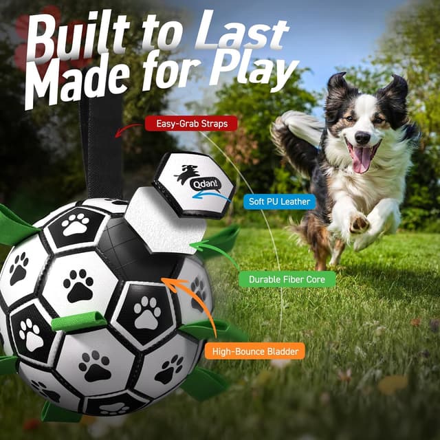 Thumbnail 4 de QDAN Dog Toys World Cup Soccer Ball 6 Inch