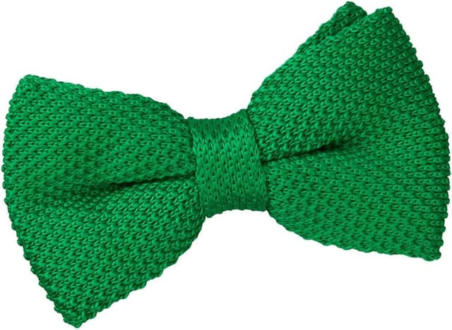 Detalle de DQT men’s knitted bow tie (pre-tied) – adjustable hook and eye strap