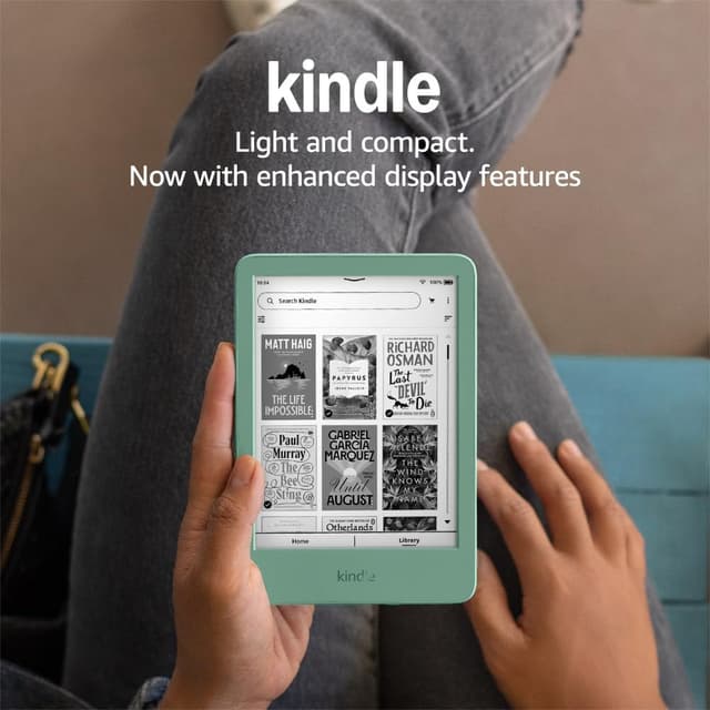 Thumbnail 6 de Amazon Kindle (newest gen) – 16 GB e-reader with glare-free 6" display, adjustable front light and 6-week battery (with Ads) – Black
