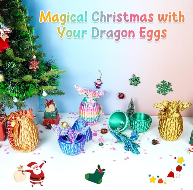 Thumbnail 1 de Winged Dragon Inside Surprise Egg Rainbow Medium
