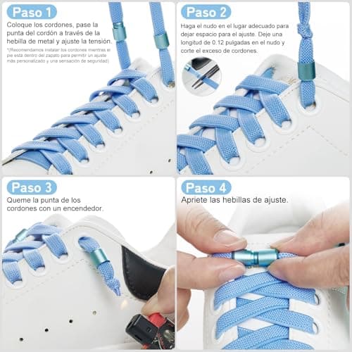 Detalle 2 de Puzeam cordones elásticos sin nudo 120 cm