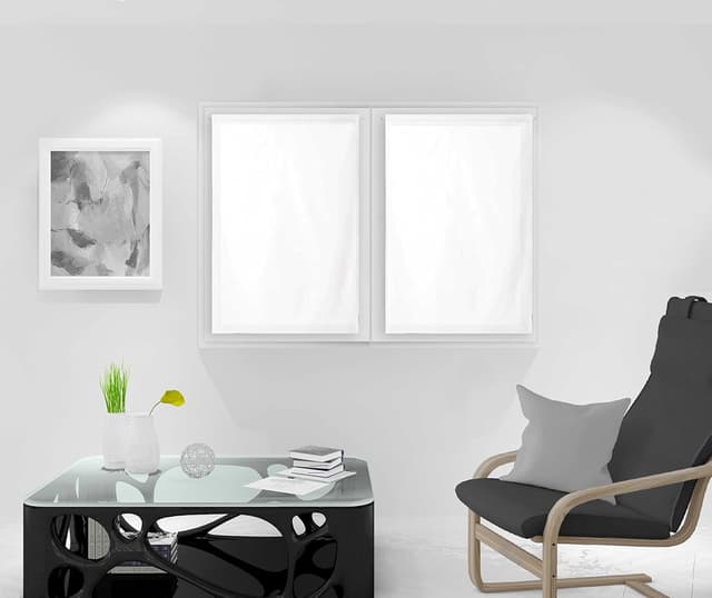 Detalle 2 de Brise bise Soleil d'ocre Dolly Paire 45 x 160 cm en blanc en polyester