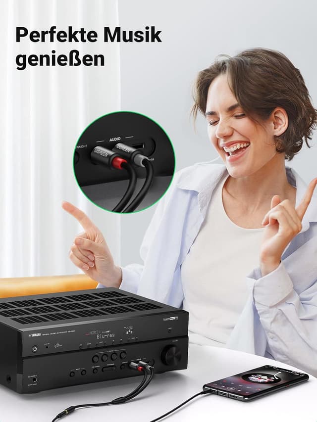 Thumbnail 6 de UGREEN Cinch Klinke Adapter 25 cm