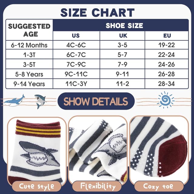 Detalle 2 de ANTSANG Stoppersocken Kinder 12 Paar