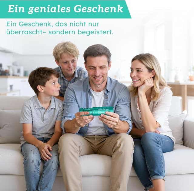 Detalle de Anruzon Geldgeschenk Geburtstag – kreative Labyrinthbox mit Spruch „Alles Gute zum Geburtstag!“ (3D-gedruckt, Blau-Grün)